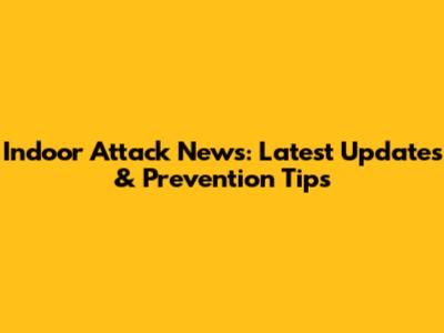 Indoor Attack News: Latest Updates & Prevention Tips
